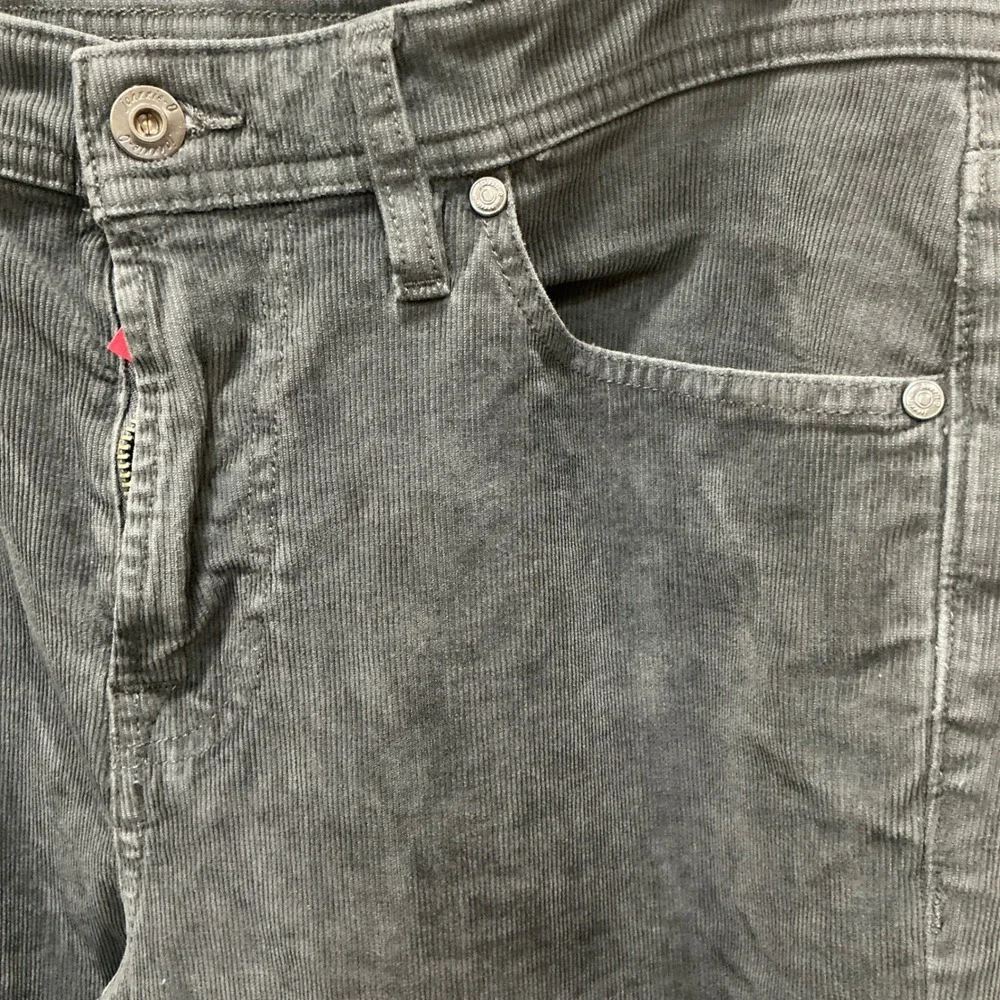 Johnnie-O Corduroy Pants 32x34 Gray 5-Pocket Cardiff Straight Leg Stretch